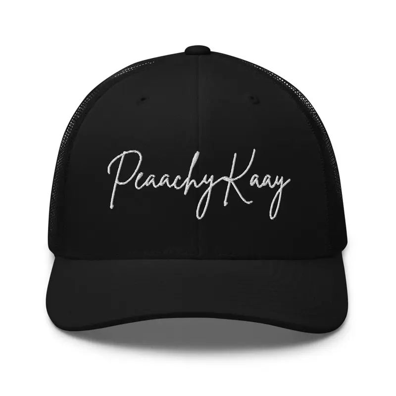 PEAACHYKAAY SIG. EMBROIDERED TRUCKER HAT