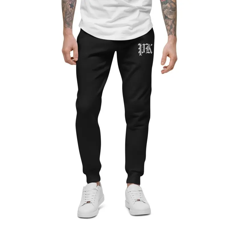 PK INITIALS EMBROIDERED JOGGERS