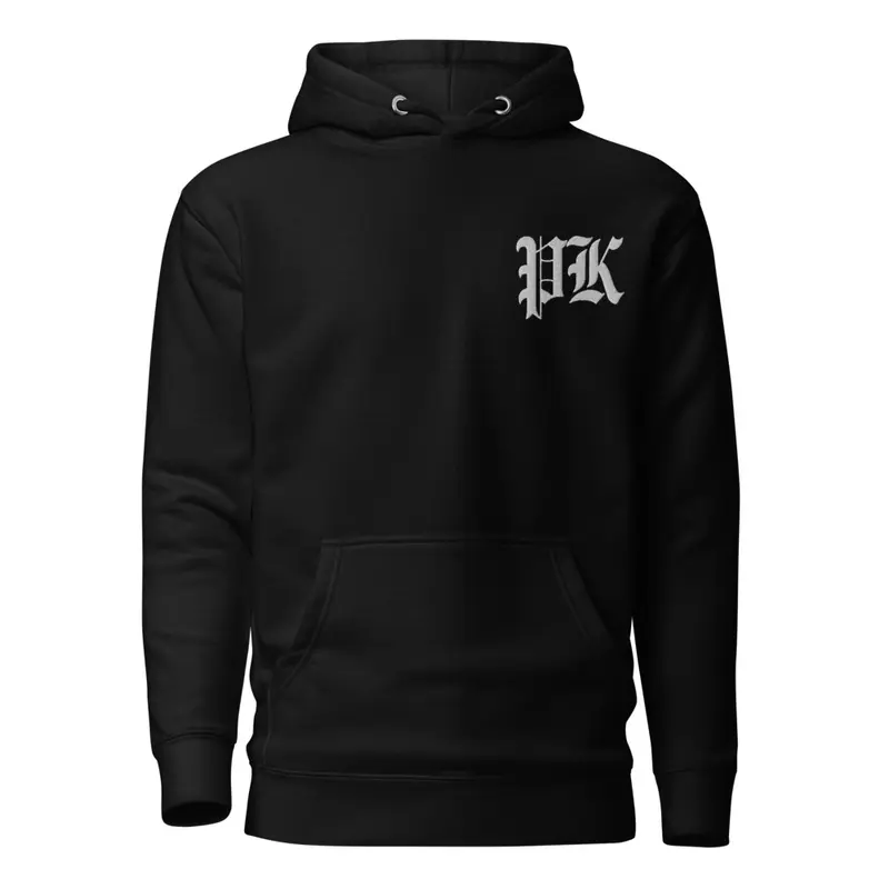 PK INITIALS EMBROIDERED HOODIE